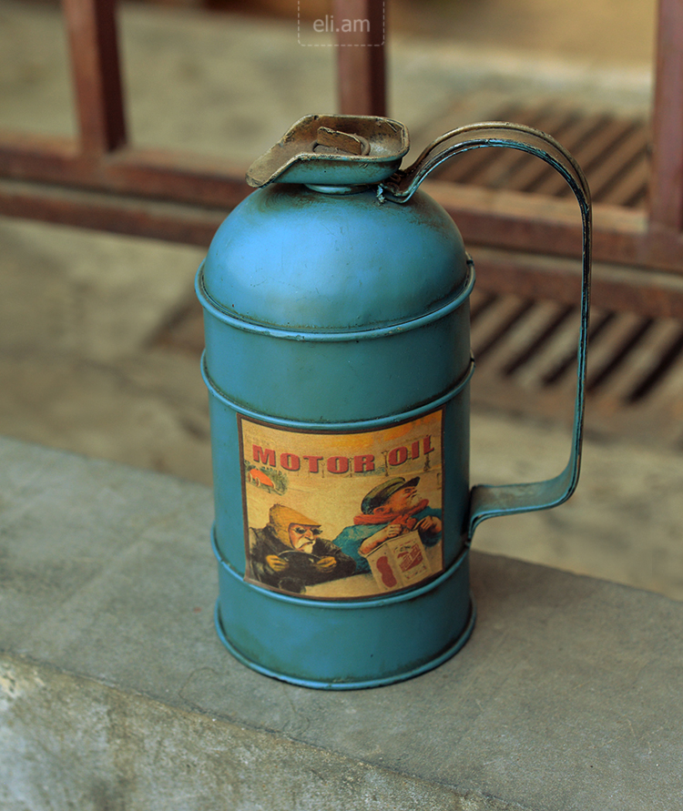 Coin Bank – Barrel Blue