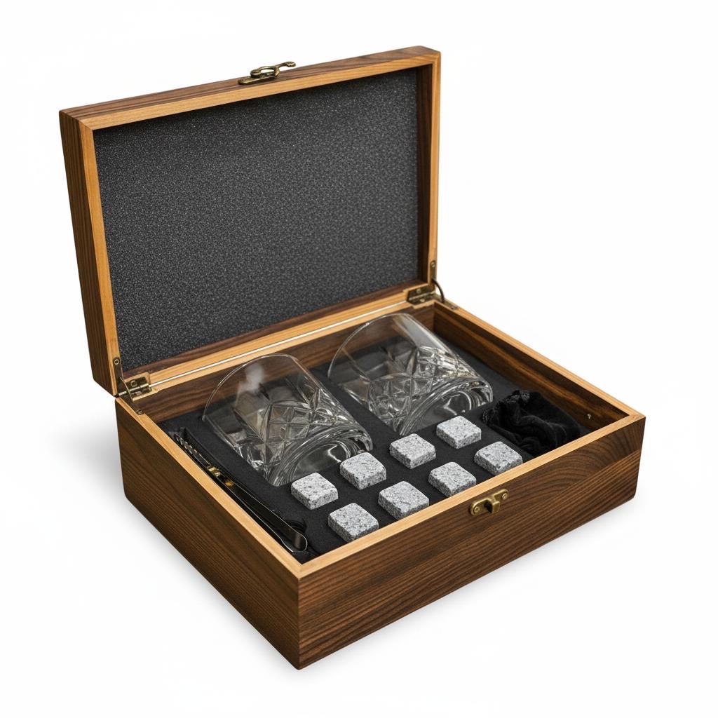 img-Վիսկիի  հավաքածու սառեցնող քարերով