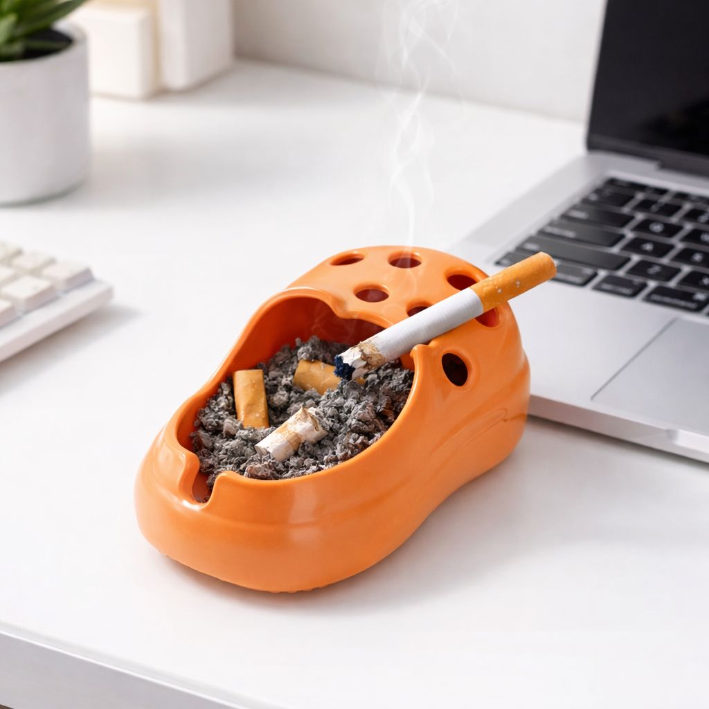 Ashtray – Orange Crocs